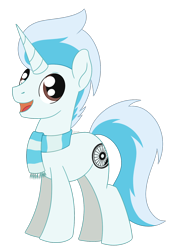 Size: 1134x1603 | Tagged: safe, artist:dyonys, oc, oc only, oc:froster dune, pony, unicorn, clothes, male, open mouth, scarf, simple background, solo, stallion, transparent background