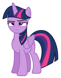 Size: 5317x6750 | Tagged: safe, artist:estories, twilight sparkle, alicorn, pony, g4, absurd resolution, female, folded wings, frown, mare, simple background, solo, transparent background, twilight sparkle (alicorn), twilight sparkle is not amused, unamused, vector, wings