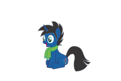 Size: 1334x889 | Tagged: safe, artist:greycat-rademenes, oc, oc:autisticpony, oc:theoneaj, pony, unicorn, 2021 community collab, derpibooru community collaboration, clothes, happy, scarf, simple background, transparent background, vector