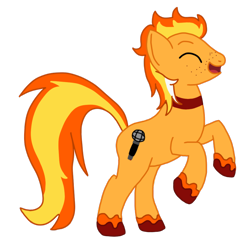 Size: 1200x1200 | Tagged: safe, artist:hyo, oc, oc only, earth pony, pony, 2021 community collab, derpibooru community collaboration, gift art, male, rearing, simple background, solo, stallion, transparent background