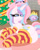 Size: 1630x2030 | Tagged: safe, artist:ladylullabystar, oc, oc only, oc:lullaby star, pony, unicorn, butt, christmas, christmas tree, clothes, cup, dock, female, fire, fireplace, glowing horn, holiday, horn, lying down, magic, mare, on side, plot, prone, socks, solo, stockings, striped socks, tail, telekinesis, thigh highs, tree