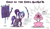 Size: 2196x1287 | Tagged: safe, artist:thebadfaerie, pinkie pie, starlight glimmer, alicorn, pony, unicorn, g4, banner, bow (weapon), christmas, duo, elf costume, facehoof, fantasy, fantasy class, female, glowing horn, hearth's warming eve, holiday, horn, magic, mare, misspelling, speech bubble, sword, telekinesis, warhammer (game), warhammer fantasy, weapon