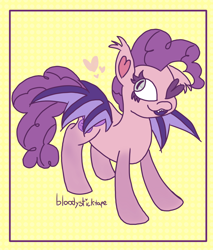 Size: 1700x2000 | Tagged: safe, artist:bloodysticktape, oc, oc only, oc:beetard, bat pony, pony, female, mare, solo