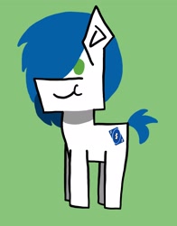 Size: 1605x2048 | Tagged: safe, artist:switcharoo, oc, oc only, oc:switcharoo, earth pony, pony, earth pony oc, green background, hair over one eye, happy, male, simple background, stallion, uno, uno reverse card