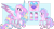 Size: 1280x684 | Tagged: safe, artist:berry-siren, princess cadance, alicorn, pegasus, pony, g4, alternate design, coat markings, concave belly, countershading, crystal horn, cutie mark, folded wings, hoof fluff, horn, pegasus cadance, raised hoof, raised leg, reference sheet, simple background, slender, socks (coat markings), spread wings, standing, thin, transparent background, two toned wings, unshorn fetlocks, wings