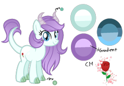 Size: 891x617 | Tagged: safe, artist:stellamoonshineyt, oc, oc only, oc:rosie, dracony, dragon, hybrid, pony, female, interspecies offspring, offspring, parent:rarity, parent:spike, parents:sparity, reference sheet, simple background, solo, transparent background