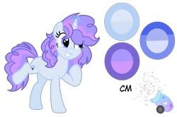 Size: 1425x946 | Tagged: safe, artist:stellamoonshineyt, oc, oc only, oc:party cannon, pony, unicorn, female, mare, offspring, parent:party favor, parent:pinkie pie, parents:partypie, reference sheet, simple background, solo, transparent background