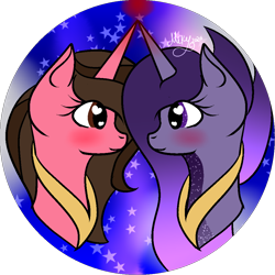 Size: 1000x1000 | Tagged: safe, artist:thecommandermiky, oc, pony, unicorn, cute, love, simple background, sky, transparent background