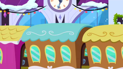 Size: 1280x720 | Tagged: safe, screencap, g4, hearth's warming eve (episode), background, canterlot, friendship express, no pony, scenic ponyville
