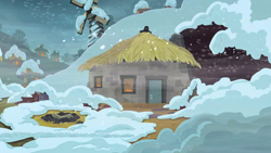 Size: 1280x720 | Tagged: safe, screencap, g4, hearth's warming eve (episode), background, no pony, scenic ponyville, snow