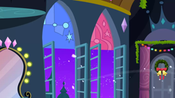 Size: 1280x720 | Tagged: safe, screencap, g4, hearth's warming eve (episode), background, canterlot, liminal space, no pony, scenic ponyville