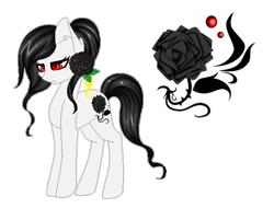 Size: 588x472 | Tagged: safe, artist:riariirii2, oc, oc only, oc:dark rose, earth pony, pony, base used, earth pony oc, eyelashes, female, flower, mare, reference sheet, rose, simple background, solo, transparent background
