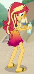 Size: 248x544 | Tagged: safe, screencap, sunset shimmer, valhallen, equestria girls, g4, my little pony equestria girls: better together, x marks the spot, clothes, cropped, sarong, sleeveless, swimsuit