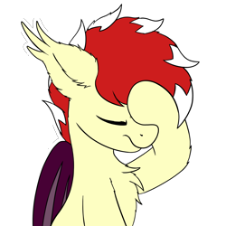 Size: 3000x3000 | Tagged: safe, artist:aaathebap, oc, oc only, oc:aaaaaaaaaaa, bat pony, pony, bat pony oc, bat wings, cute, facehoof, high res, male, simple background, solo, transparent background, wings