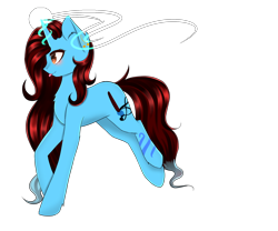 Size: 1800x1500 | Tagged: safe, artist:riariirii2, oc, oc only, pony, unicorn, :p, glowing horn, horn, simple background, solo, tongue out, transparent background, unicorn oc