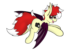 Size: 3000x1968 | Tagged: safe, artist:aaathebap, oc, oc only, oc:aaaaaaaaaaa, bat pony, pony, bat pony oc, bat wings, cute, flying, happy, male, simple background, solo, tail, transparent background, wings