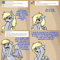 Size: 1502x1502 | Tagged: safe, artist:lightgraphicsmod, derpy hooves, pegasus, pony, lovestruck derpy, g4, comic, dialogue, female, key, mare, solo