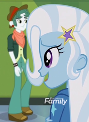 Size: 470x640 | Tagged: safe, screencap, trixie, equestria girls, equestria girls series, forgotten friendship, g4, cropped, discovery family logo