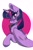 Size: 740x1109 | Tagged: safe, artist:goshhhh, twilight sparkle, alicorn, pony, g4, abstract background, chest fluff, circle background, colored hooves, female, mare, profile, solo, twilight sparkle (alicorn), white pupils