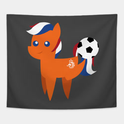 Size: 630x630 | Tagged: safe, oc, oc only, pony, football, nation ponies, netherlands, ponified, solo, sports