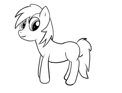 Size: 800x613 | Tagged: safe, artist:mlpfimguy, oc, oc only, pony, black and white, digital art, grayscale, monochrome, solo
