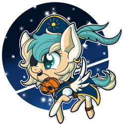 Size: 700x700 | Tagged: safe, artist:happy-go-creative, oc, oc only, oc:sun light, pegasus, pony, clothes, costume, female, filly, nightmare night costume, pirate costume, solo