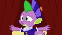 Size: 600x338 | Tagged: safe, screencap, spike, g4, hearth's warming eve (episode), animated, gif