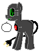 Size: 85x106 | Tagged: safe, artist:amgiwolf, oc, oc only, pony, robot, robot pony, animated, electrocardiogram, gif, pictogram, pixel art, simple background, solo, transparent background