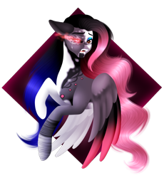 Size: 1290x1400 | Tagged: safe, artist:minelvi, oc, oc only, pegasus, pony, crying, eyelashes, flying, pegasus oc, simple background, solo, sombra eyes, transparent background, wings