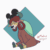 Size: 800x800 | Tagged: safe, artist:radicalweegee, yona, yak, g4, animated, bow, cloven hooves, cute, eyes closed, female, frame by frame, hair bow, hat, loop, mickey ears, mickey hat, monkey swings, solo, yonadorable