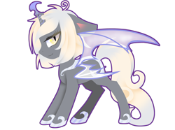 Size: 2838x2112 | Tagged: safe, artist:riariirii2, oc, oc only, alicorn, bat pony, bat pony alicorn, pony, bat pony oc, bat wings, high res, hoof shoes, horn, simple background, solo, transparent background, wings