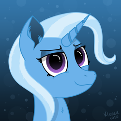 Size: 3003x3003 | Tagged: safe, artist:klonex1050art, trixie, pony, unicorn, g4, female, high res, looking at you, solo