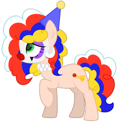Size: 2500x2600 | Tagged: safe, artist:ponkus, oc, oc only, oc:honky, earth pony, pony, clown, clown makeup, face paint, female, high res, mare, simple background, solo, transparent background