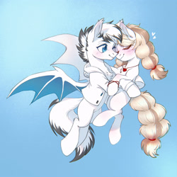 Size: 3000x3000 | Tagged: safe, artist:ls_skylight, oc, bat pony, earth pony, pony, bat pony oc, bat wings, high res, wings