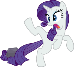 Size: 1476x1334 | Tagged: safe, artist:sollace, derpibooru exclusive, rarity, pony, unicorn, a dog and pony show, g4, .svg available, bipedal, raised leg, rock, screaming, show accurate, simple background, solo, standing on one leg, svg, transparent background, vector