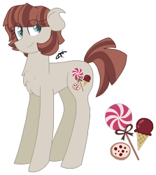 Size: 1422x1595 | Tagged: safe, artist:gallantserver, oc, oc:almond joy, earth pony, pony, concave belly, female, mare, offspring, parent:mud briar, parent:pinkie pie, parents:briarpie, simple background, transparent background