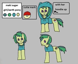 Size: 1125x932 | Tagged: safe, artist:ask-luciavampire, oc, oc only, oc:maki sugar, earth pony, pony, ask ponys gamer club, tumblr