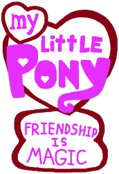 Size: 629x913 | Tagged: safe, alternate version, artist:logan jones, series:core seven friendship is magic, g3, g4, g3 to g4, g4 to g3, generation leap, my little pony logo, simple background, transparent background