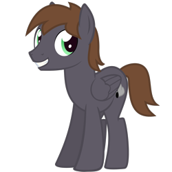 Size: 2000x2000 | Tagged: safe, artist:the smiling pony, oc, oc only, oc:wingbeat, pegasus, pony, 2021 community collab, derpibooru community collaboration, g4, .svg available, folded wings, high res, looking at you, male, simple background, smiling, solo, stallion, svg, transparent background, vector, wings