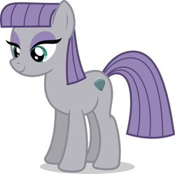 Size: 2452x2446 | Tagged: safe, artist:luckreza8, edit, maud pie, earth pony, pony, g4, female, high res, looking down, mare, missing accessory, nude edit, nudity, simple background, smiling, solo, transparent background, vector, when she smiles