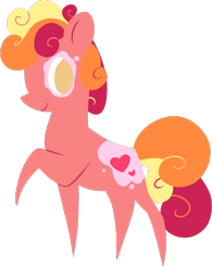 Size: 566x727 | Tagged: safe, artist:britebuck, oc, oc only, oc:peachy keen, earth pony, pony, simple background, solo, transparent background