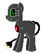 Size: 85x106 | Tagged: safe, artist:amgiwolf, oc, oc only, pony, robot, robot pony, electrocardiogram, pixel art, simple background, solo, transparent background