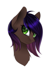 Size: 1696x2600 | Tagged: safe, artist:riariirii2, oc, oc only, earth pony, pony, bust, earth pony oc, simple background, transparent background