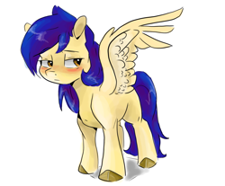 Size: 1302x1078 | Tagged: safe, artist:smirk, oc, oc only, oc:page turner, pegasus, pony, aggie.io, pegasus oc, simple background, solo, white background, wings