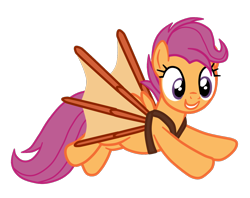 Size: 1216x964 | Tagged: safe, artist:gmaplay, scootaloo, pegasus, pony, g4, growing up is hard to do, artificial wings, augmented, older, older scootaloo, scootaloo can fly, simple background, solo, transparent background, wings