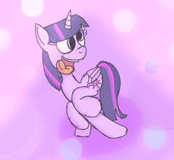Size: 910x834 | Tagged: safe, artist:mr-degration, twilight sparkle, alicorn, pony, g4, derp, female, silly, silly pony, solo, tongue out, twilight sparkle (alicorn)
