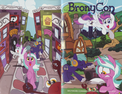 Size: 3288x2520 | Tagged: safe, oc, oc:blank canvas, oc:hoof beatz, oc:mane event, bronycon, bronycon 2013, bronycon 2013 con book, high res