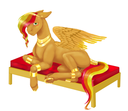 Size: 4639x4024 | Tagged: safe, artist:evgenya, oc, oc only, oc:flame, pegasus, pony, fainting couch, male, pegasus oc, simple background, solo, wings