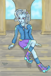 Size: 738x1096 | Tagged: safe, artist:rainskyblr, trixie, equestria girls, g4