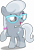 Size: 3000x4360 | Tagged: safe, artist:piranhaplant1, edit, editor:slayerbvc, vector edit, silver spoon, earth pony, pony, g4, accessory-less edit, coat markings, cute, female, filly, glasses, missing accessory, raised hoof, silverbetes, simple background, socks (coat markings), solo, transparent background, vector